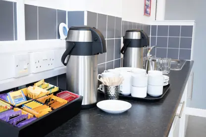 Coffee and tea layout