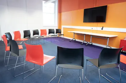 Nest set up for circle of chairs