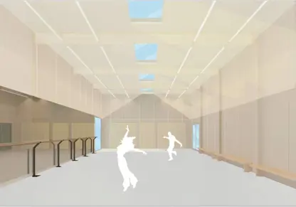 Artist impression of new studio interior