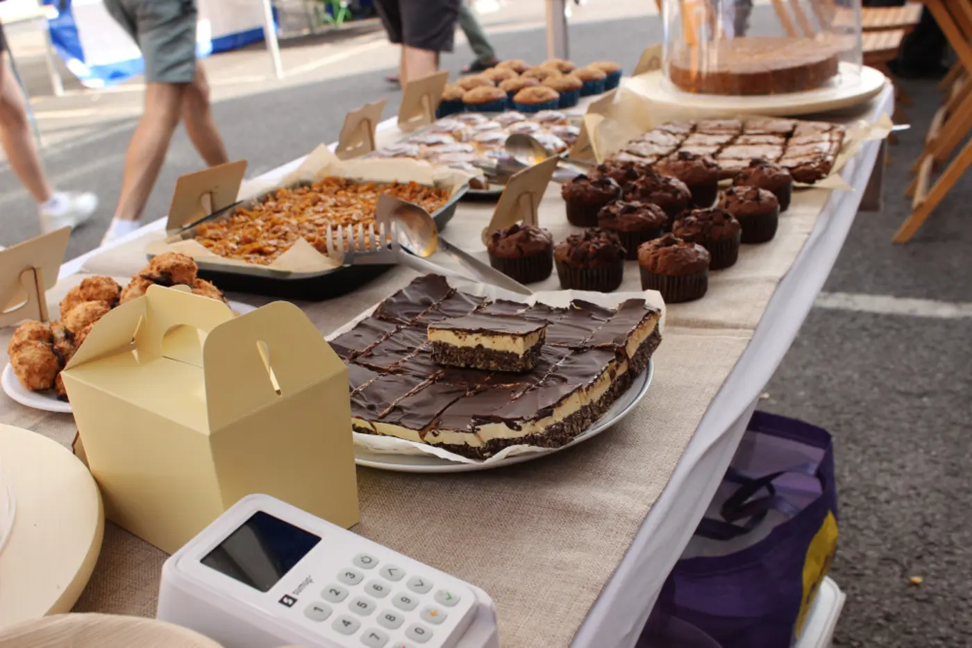 Haaniah's cake stall in Chapel Market