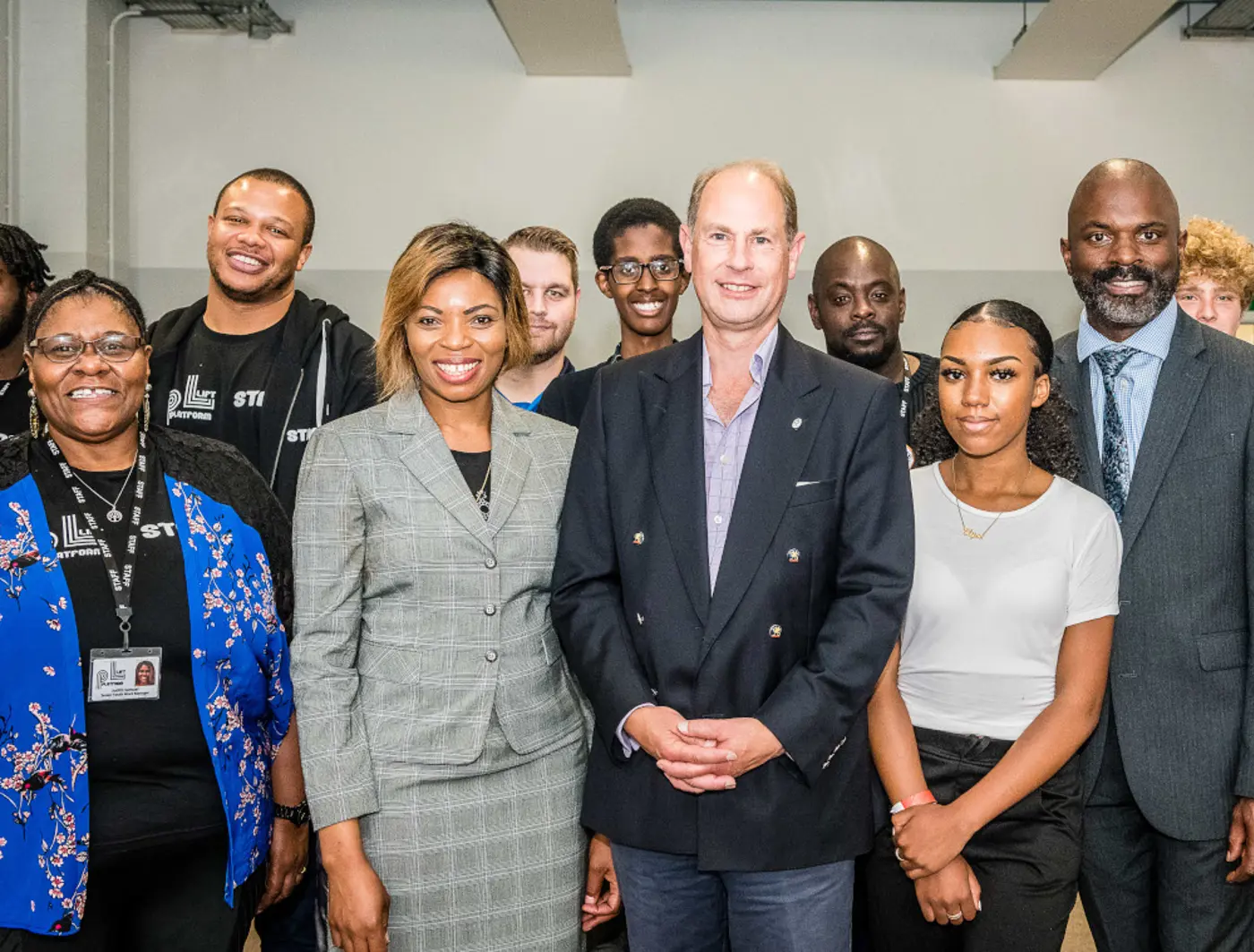 Elyse and others meeting HRH Prince Edward
