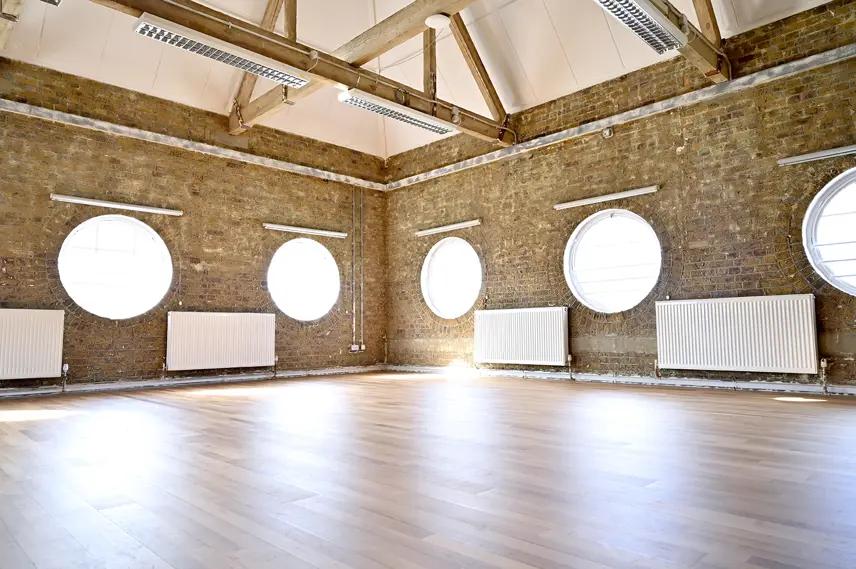Bare Room with round windows