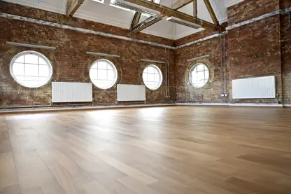 Bare of furniture for rehearsals