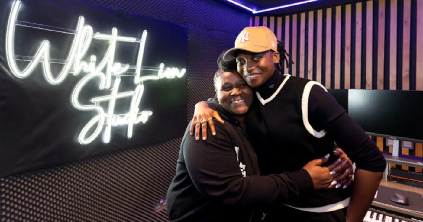 Little Simz in the Lift recording studio