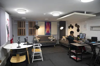 Music studio at Rose Bowl youth centre