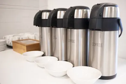 coffee and hot water pots