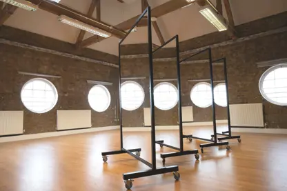 St Pancras room with mirrors